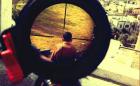 Mor Ostrovski, an Israeli soldier, posted this picture of a child in crosshairs of his rifle on his Instagram account. (Photo courtesy of electronicintifada.net)