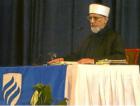Dr. Tahir-ul-Qadri gives a lecture at Elmhurst College Thursday night 08 Sept 2011.