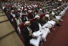 Scholars, sheikhs and notable Yemenis attend a conference for scientists in Sanaa on Sept. 19, 2012. (REUTERS)