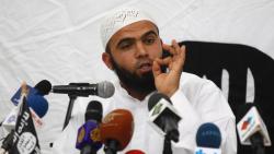 Saif Eddine Erais, the spokesman for Tunisia's hardline Salafist group Ansar al-Sharia, speaks during a news conference at the Errahma mosque in Tunis, May 16, 2013. (Reuters)